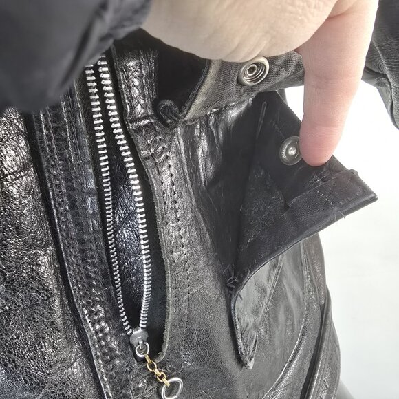 Collectible 50s British Mfg Co. Wind Cheater D-pocket motorcycle jacket (flaws) - Picture 7 of 16